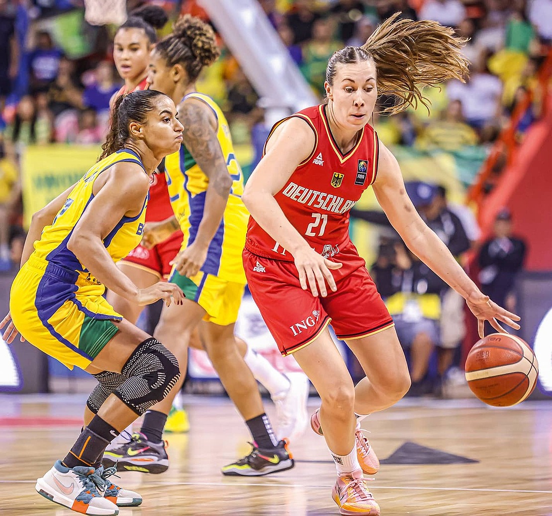 Deutsche Basketballerinnen in Aktion