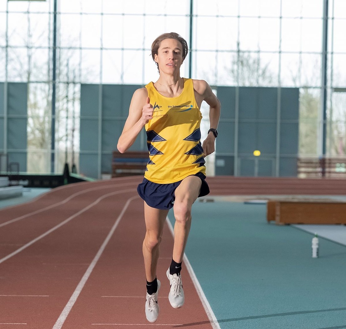 Läufer Marc Tortell beim Training