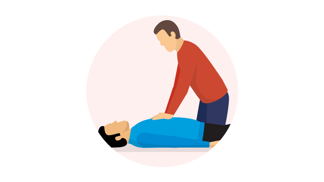 Illustration Herzdruckmassage
